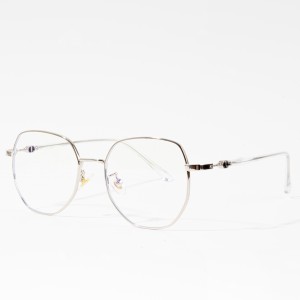 Women’s fashion metal glasses frame optical anti-blue