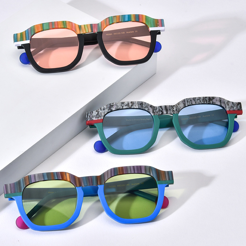 What impact does the material of sunglasses have on its function and quality?